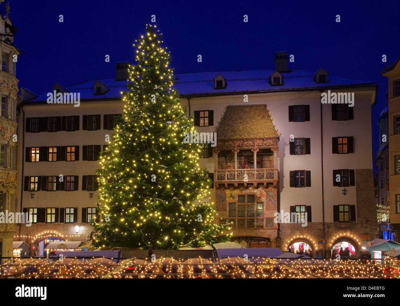 Innsbruck Weihnachtsmarkt - Innsbruck christmas market 04 Stock Photo