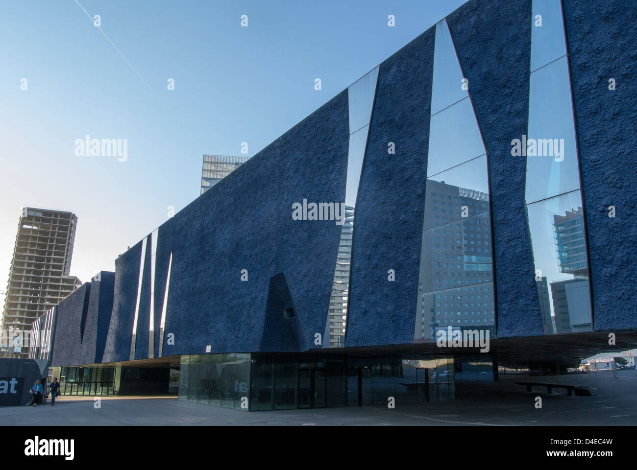 Barcelona, modern buildings in Maresme Forum District Stock Photo