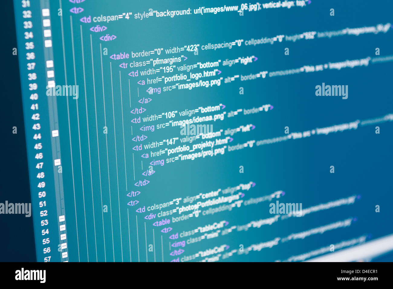 Program code monitor hi-res stock photography and images - Alamy