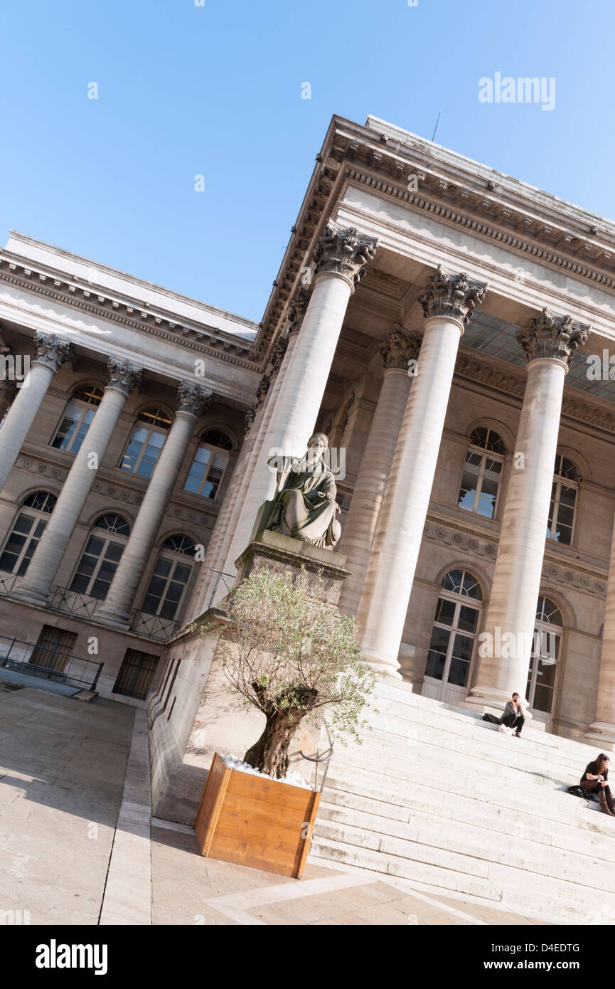 PARIS, FRANCE: The Bourse (stock exchange) on a warm sunny autumn day Stock Photo
