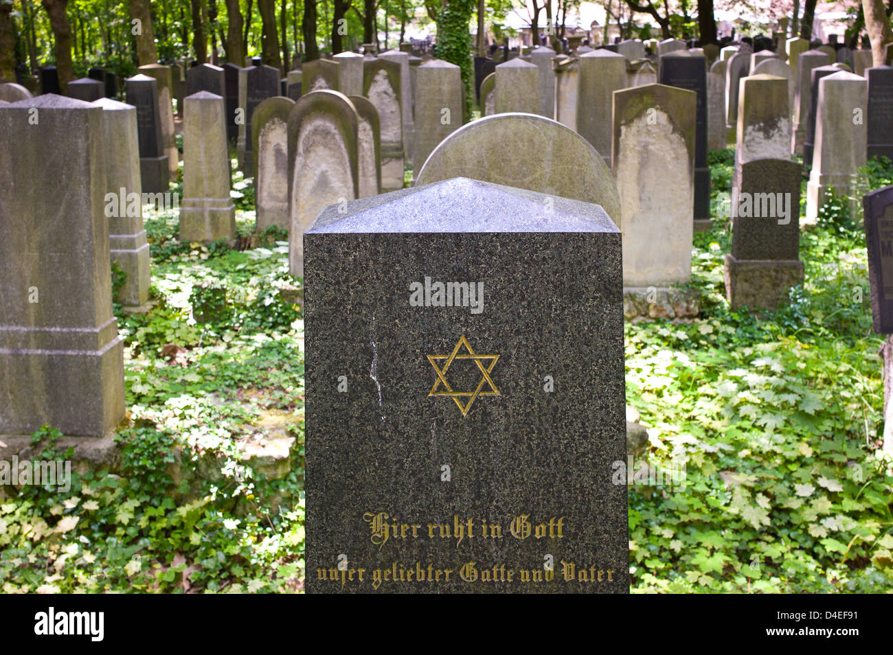 Berlin, Germany, The Jewish Cemetery in Berlin-Weissensee Stock Photo