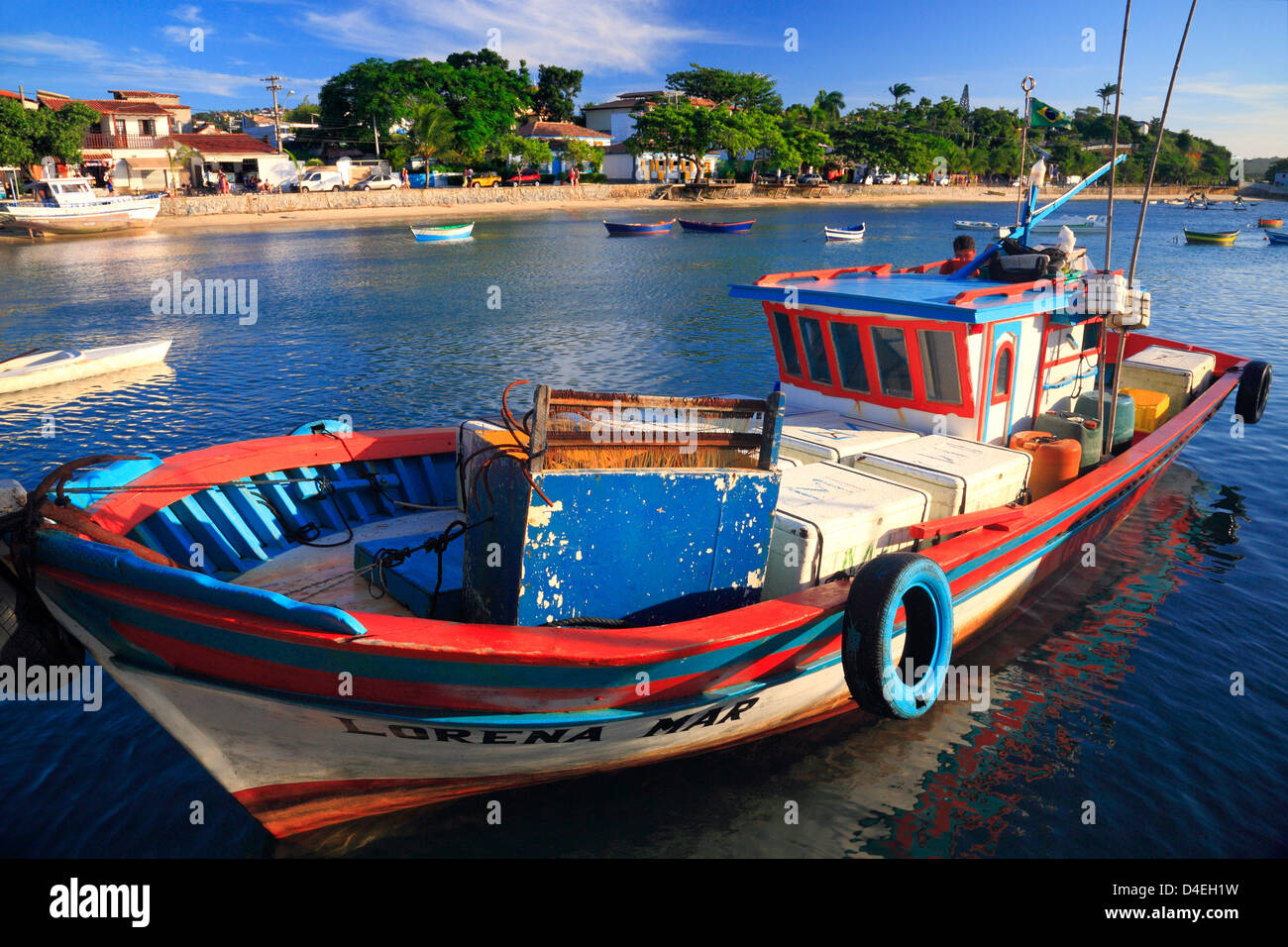 Buzios center beaches, Rio de Janeiro, Brazil. Stock Photo