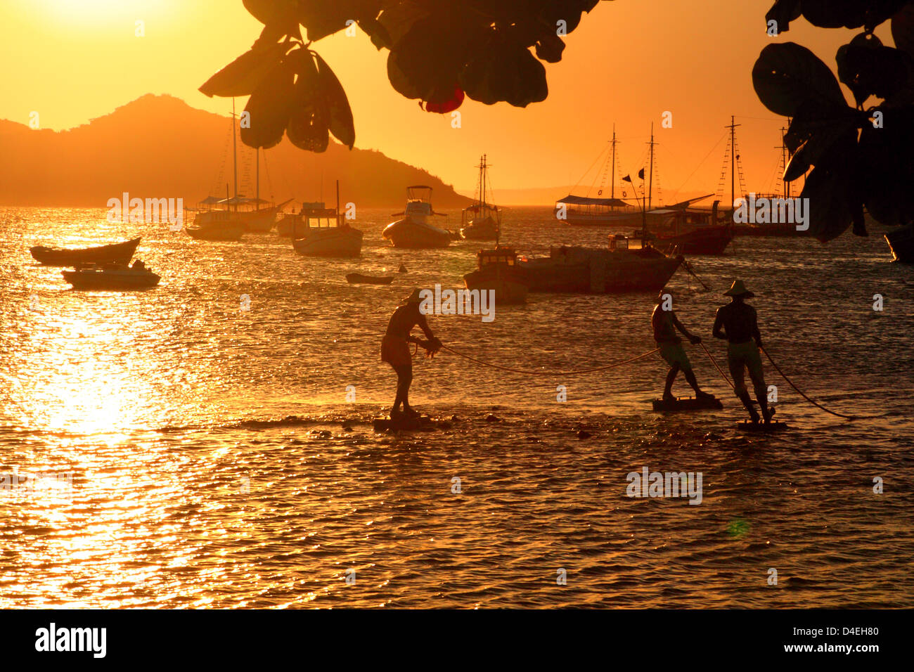 Buzios center beaches, Rio de Janeiro, Brazil. Stock Photo