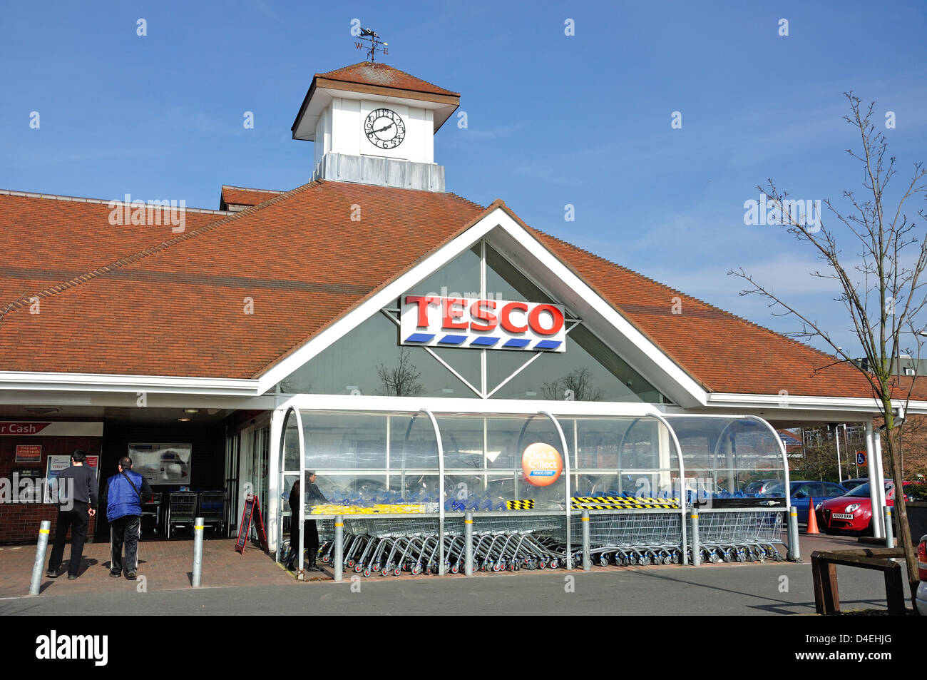 Tesco supermarket, High Street, Feltham, London Borough of Hounslow, Greater London, England, United Kingdom Stock Photo