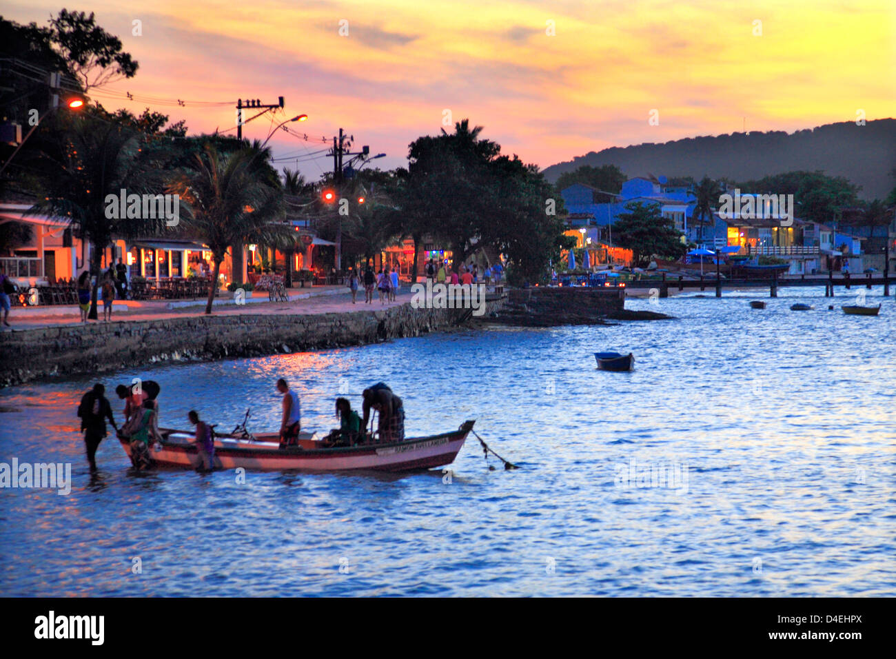 Buzios center beaches, Rio de Janeiro, Brazil. Stock Photo