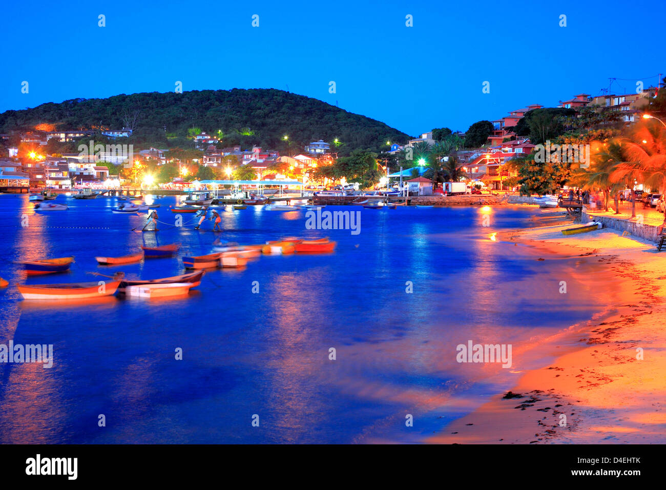 Buzios center beaches, Rio de Janeiro, Brazil. Stock Photo