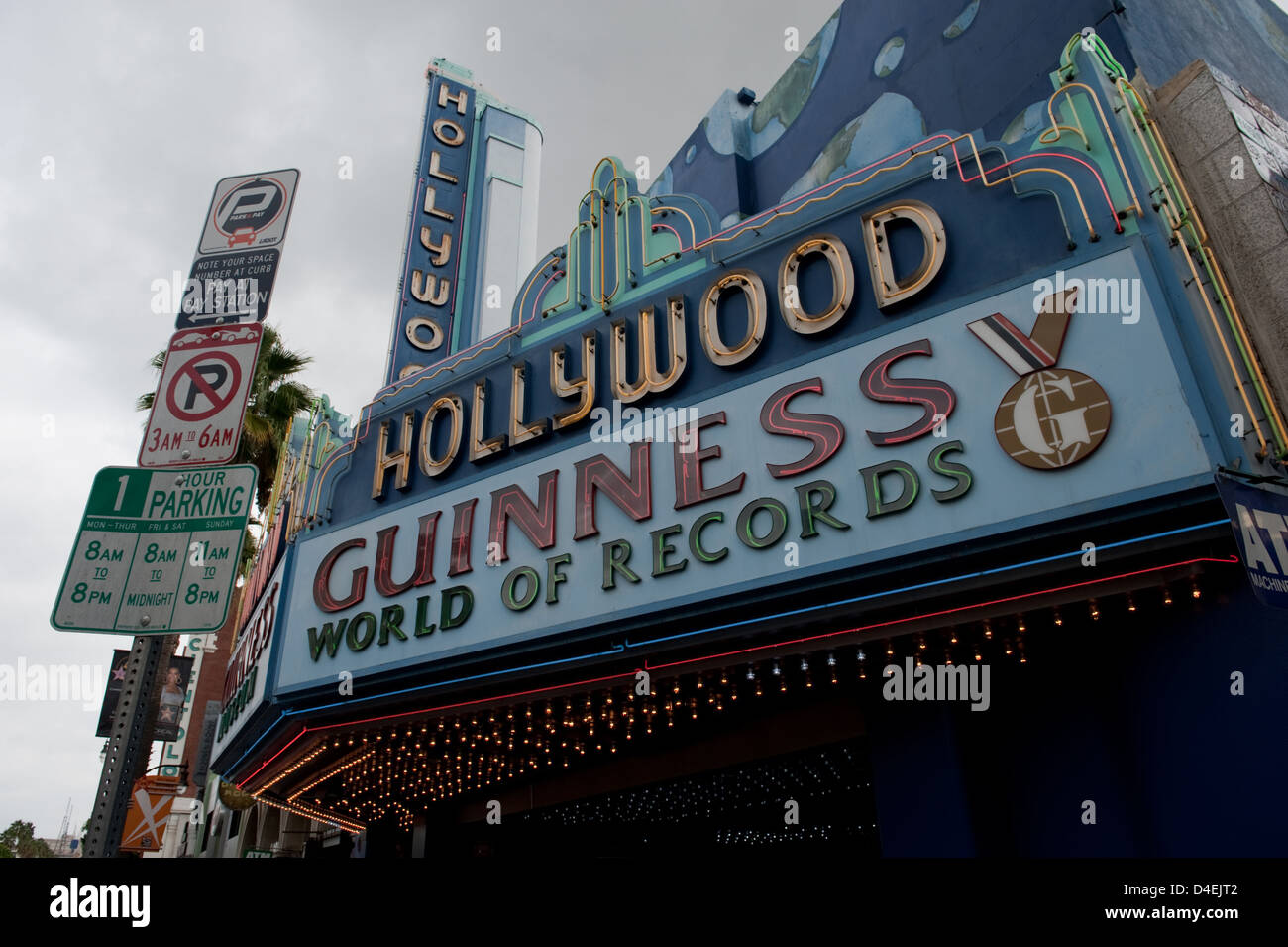 Los Angeles, USA, the entrance to the Hollywood Guinness World of
