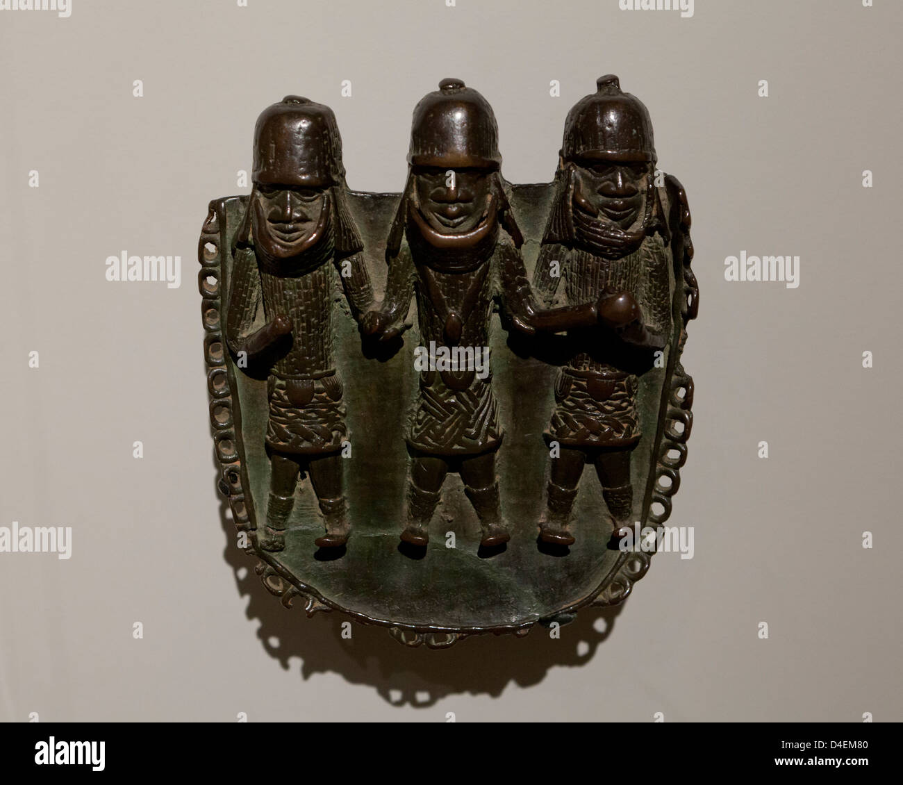 Copper pendant from the Edo peoples, Nigeria - 16th century Stock Photo
