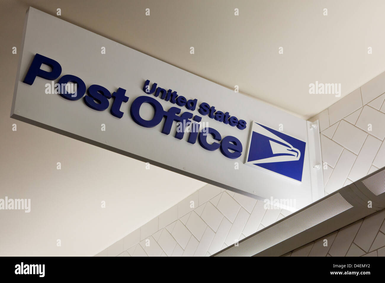US Post Office sign Stock Photo