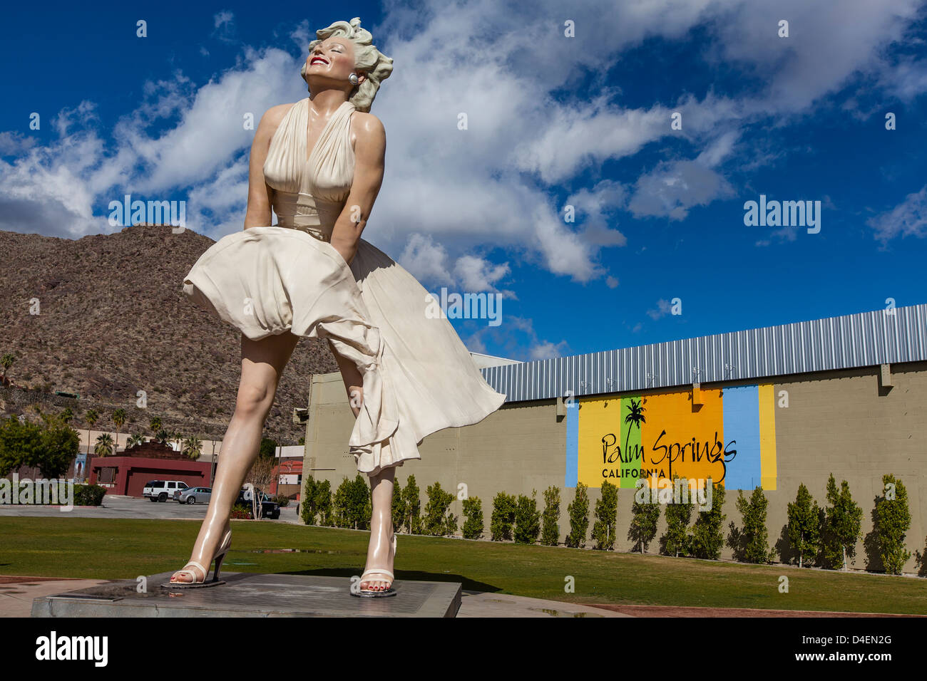 Getty Images Gallery - Marilyn Monroe at her home in Palm Springs,  California, during a photo shoot with Baron in 1954. Continuing our  #Modernismweek appreciation, our next Palm Springs stop is the