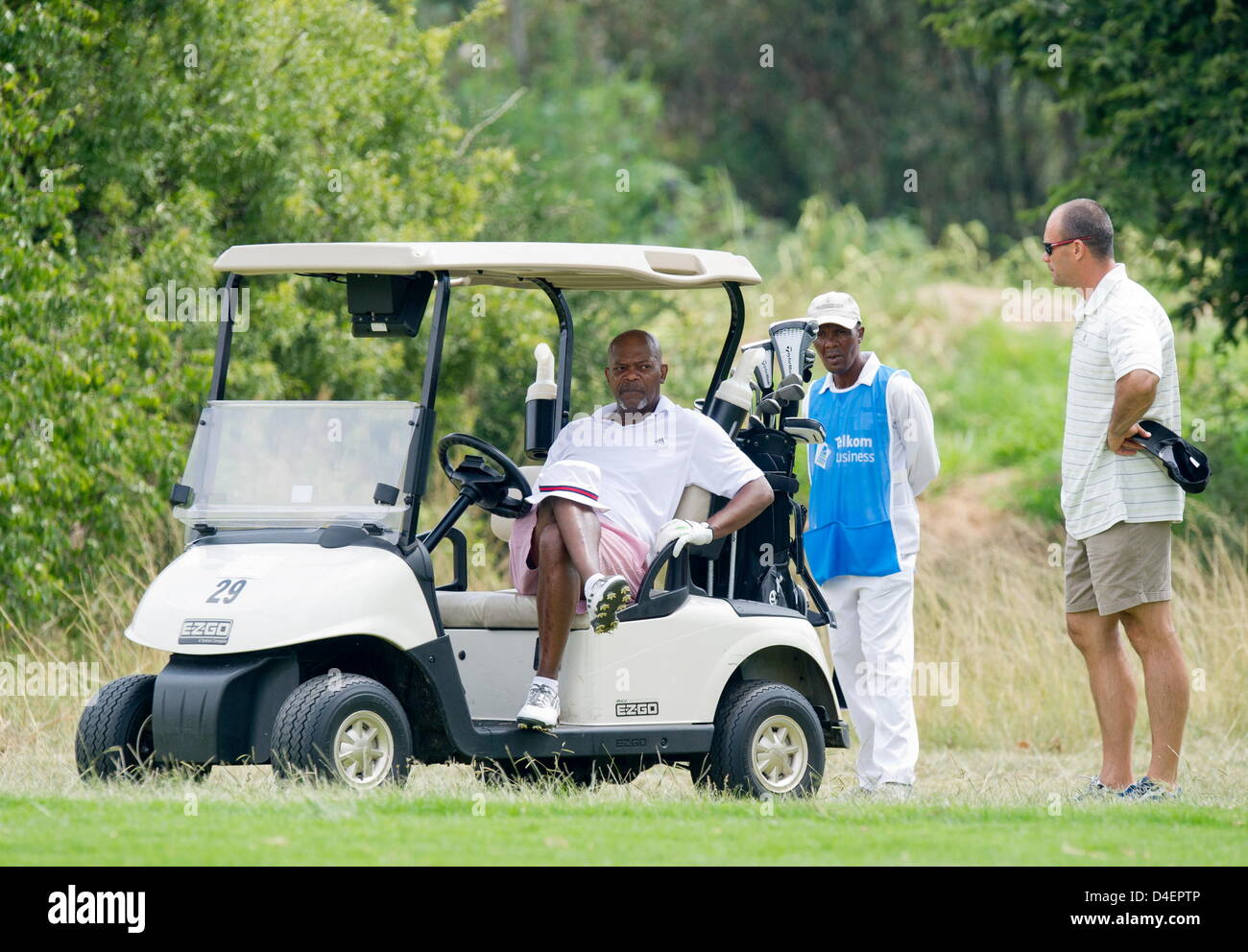 Johannesburg, South Africa. 12th March 2013. Hollywood actor, Samuel L. Jackson and the Sunshine