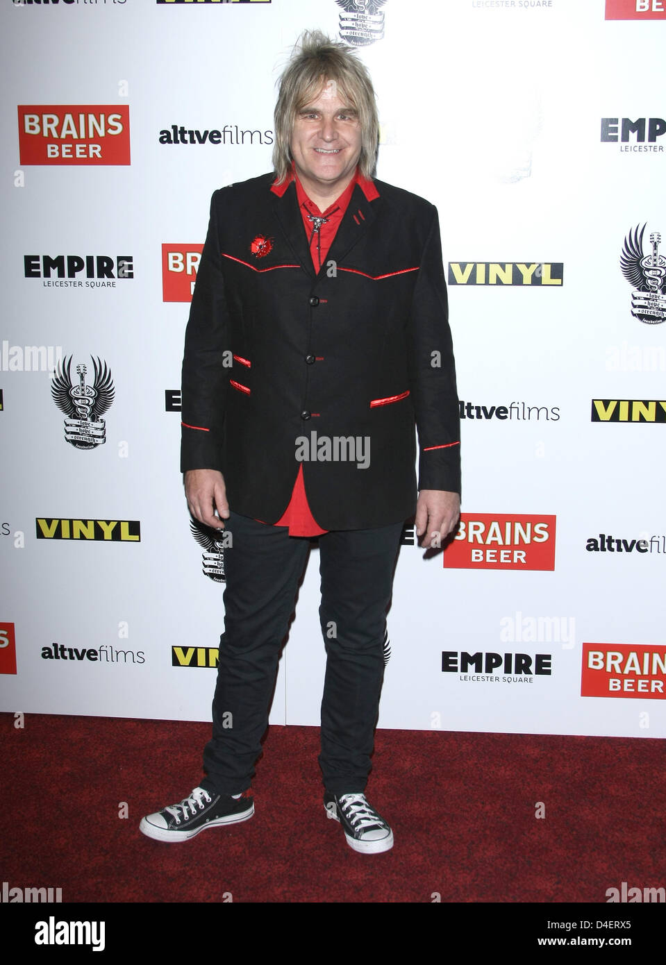MIKE PETERS VINYL GALA SCREENING LEICESTER SQUARE LONDON ENGLAND UK 12 March 2013 Stock Photo