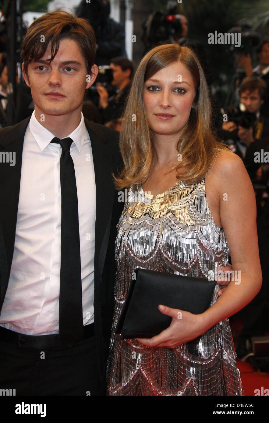 US actor Sam Riley and German actress Alexandra Maria Lara arrive at the premiere of 'The Exchange' at the Palais des Festivals at the 61st Cannes Film Festival in Cannes, France, 20 May 2008. Photo: Hubert Boesl Stock Photo
