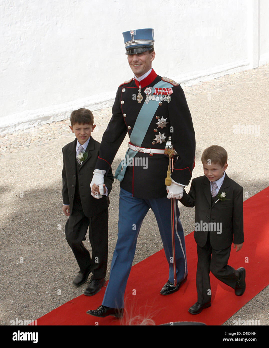 Prince Joachim of Denmark, Queen Margrethe's youngest son, arrives