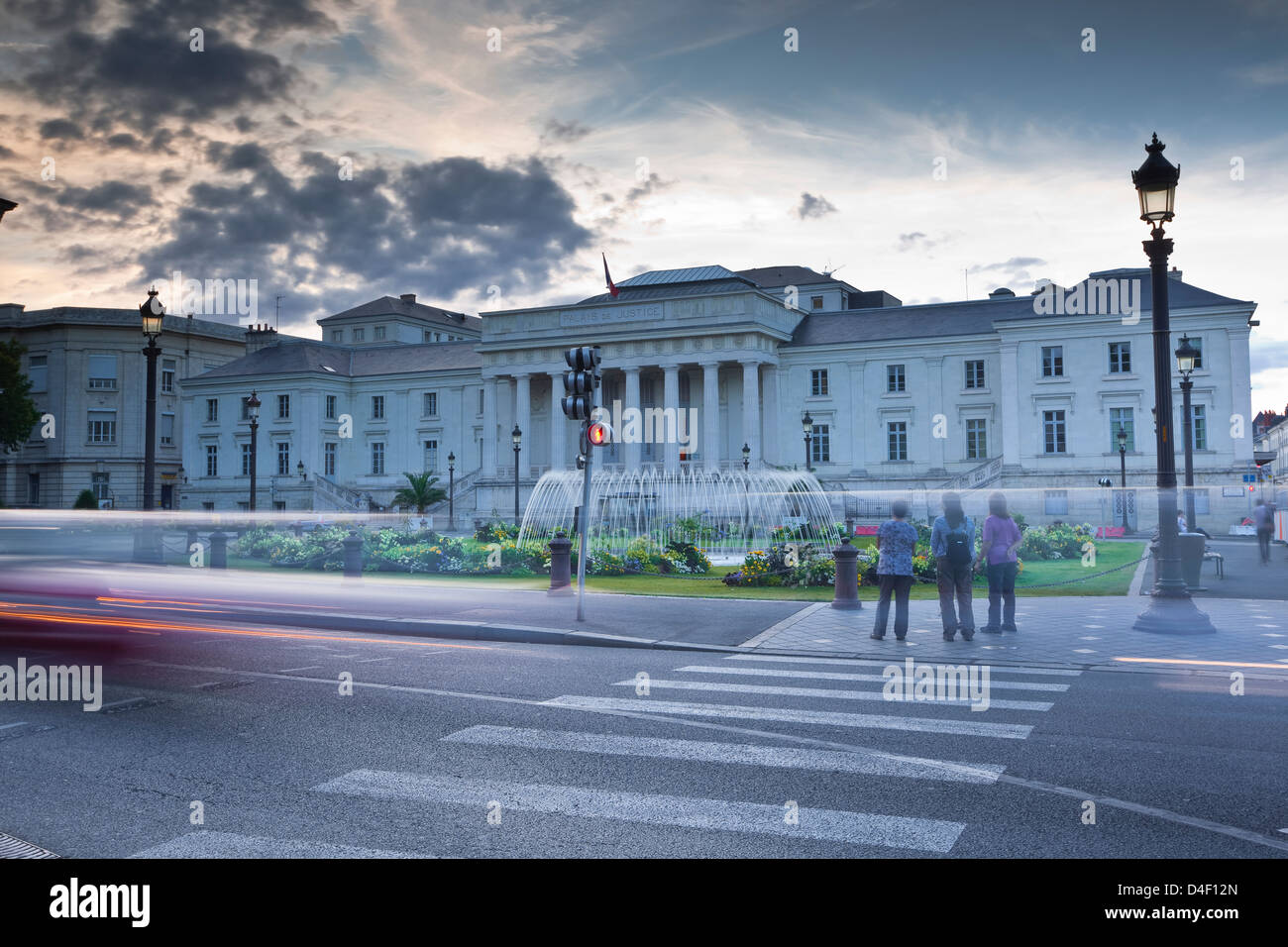 The Palais de Justice in Tours, France. Stock Photo