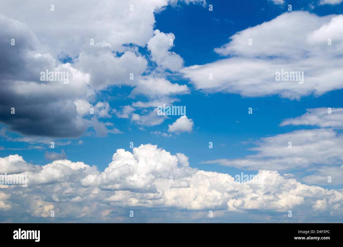 blue sky with clouds closeup Stock Photo - Alamy