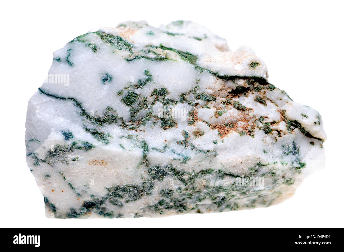 Tree Agate - form of quartz with dendritic inclusion - from India Stock Photo