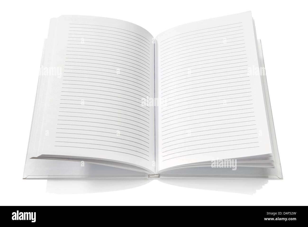 Blank Notebook isolated on white background. Copy Space Stock Photo - Alamy