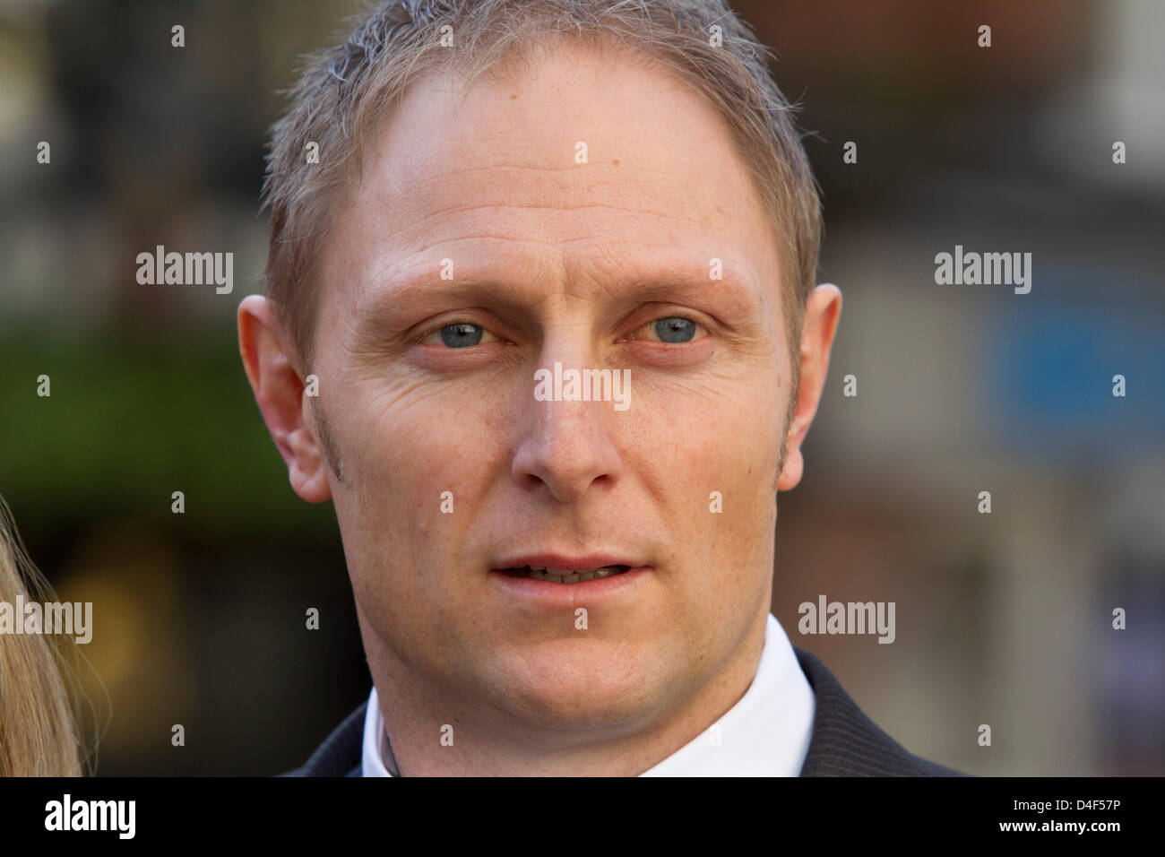 London, UK. 13th March 2013. SAS sniper Danny Nightingale arrives at court to hear if the courts of appeal will overturn his 18 month conviction for illegal possession of a gun and ammunition. Credit:  amer ghazzal / Alamy Live News Stock Photo