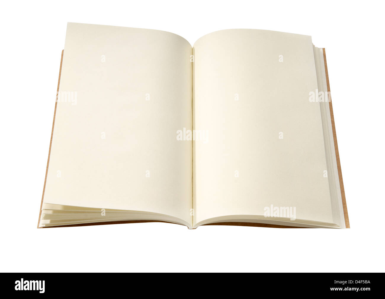 Blank Notebook isolated on white background. Copy Space Stock Photo - Alamy