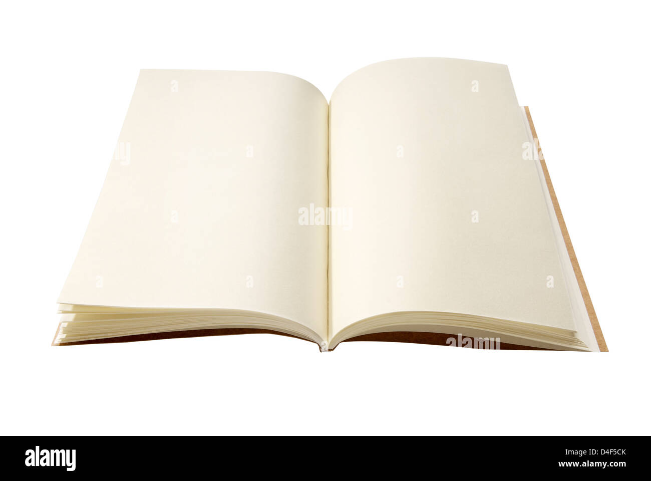 Blank Notebook isolated on white background. Copy Space Stock Photo - Alamy