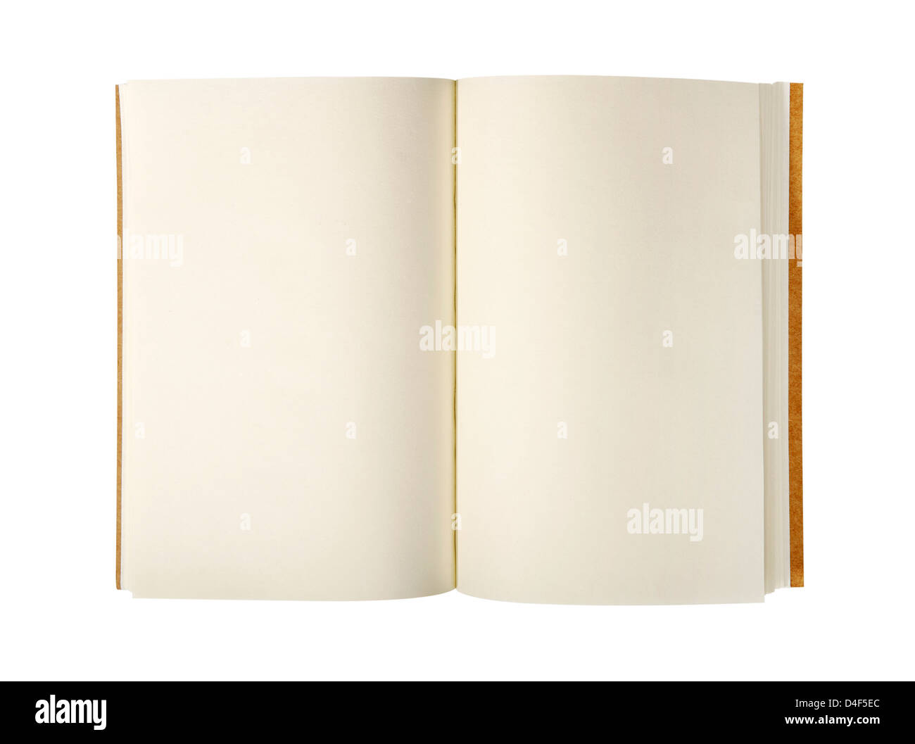 Blank Notebook isolated on white background. Copy Space Stock Photo - Alamy