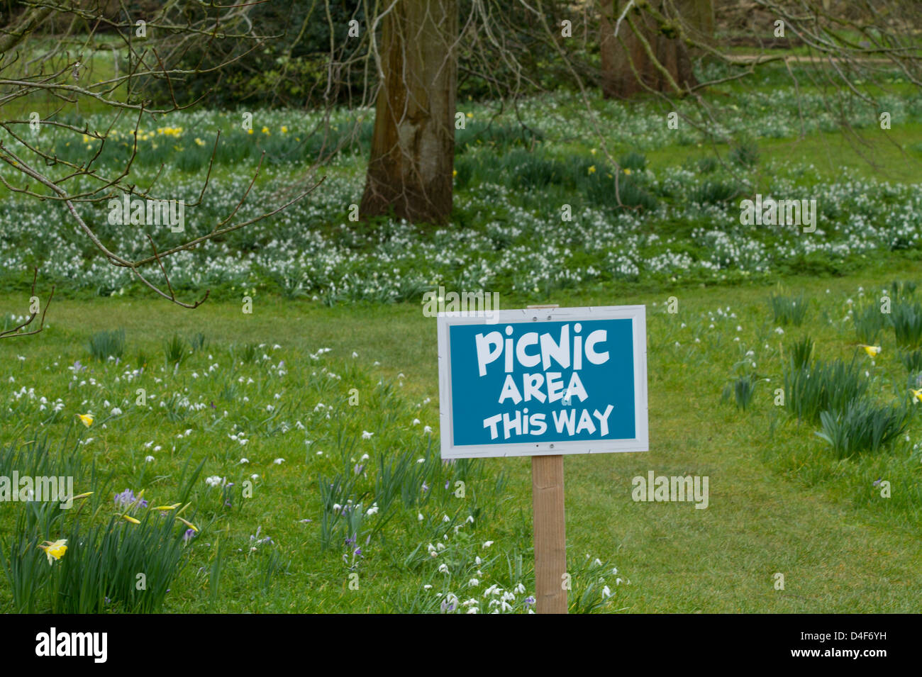 Picnic area sign Stock Photo - Alamy