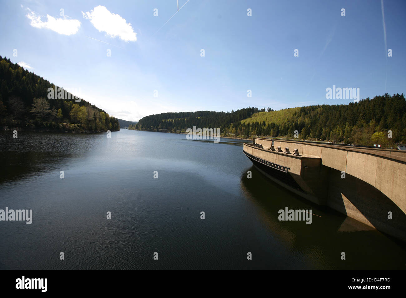 'Okertal' reservoir in the Harz Mountains near Osterode, Germany, 6 May 2008. Photo: Frank May Stock Photo