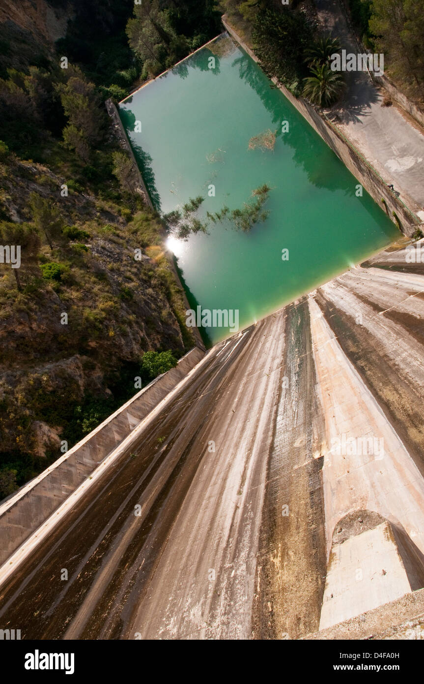 Reservoir at Le Castell De Guadalest Stock Photo