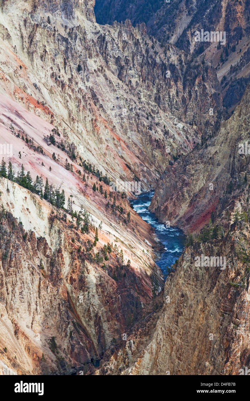 Aerial view of river in rocky canyon Stock Photo - Alamy