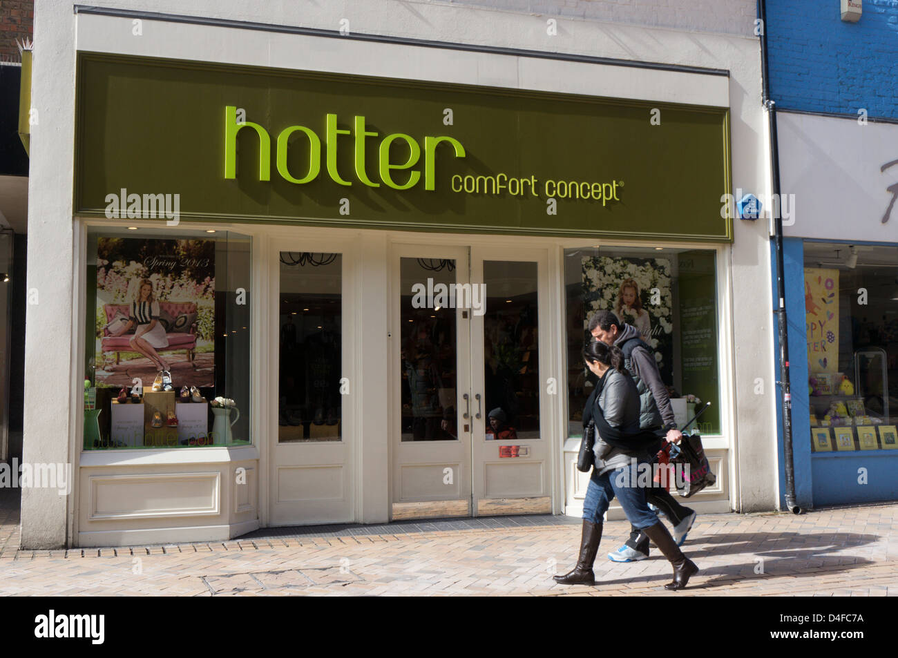 Hotter shoe shop in Bromley, South London. Stock Photo
