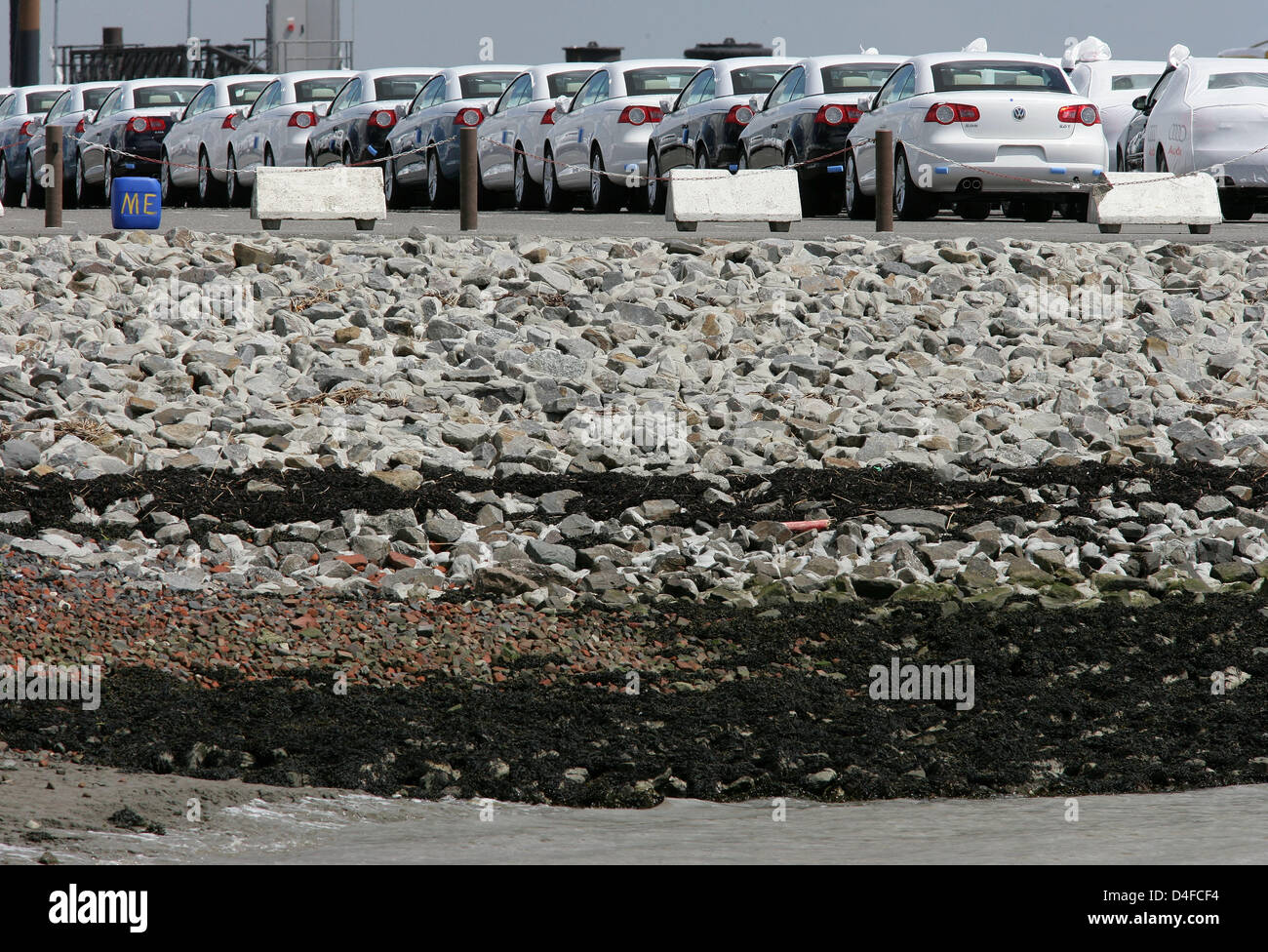 New Volkswagen EOS cars captured at the VW plant in Emden, Germany, 27