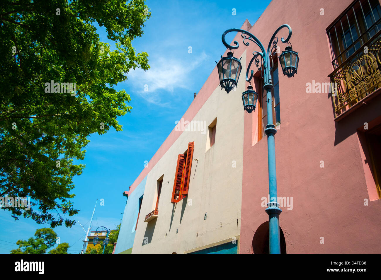 View of Caminito Street in Buenos Aires, Argentina. Stock Photo
