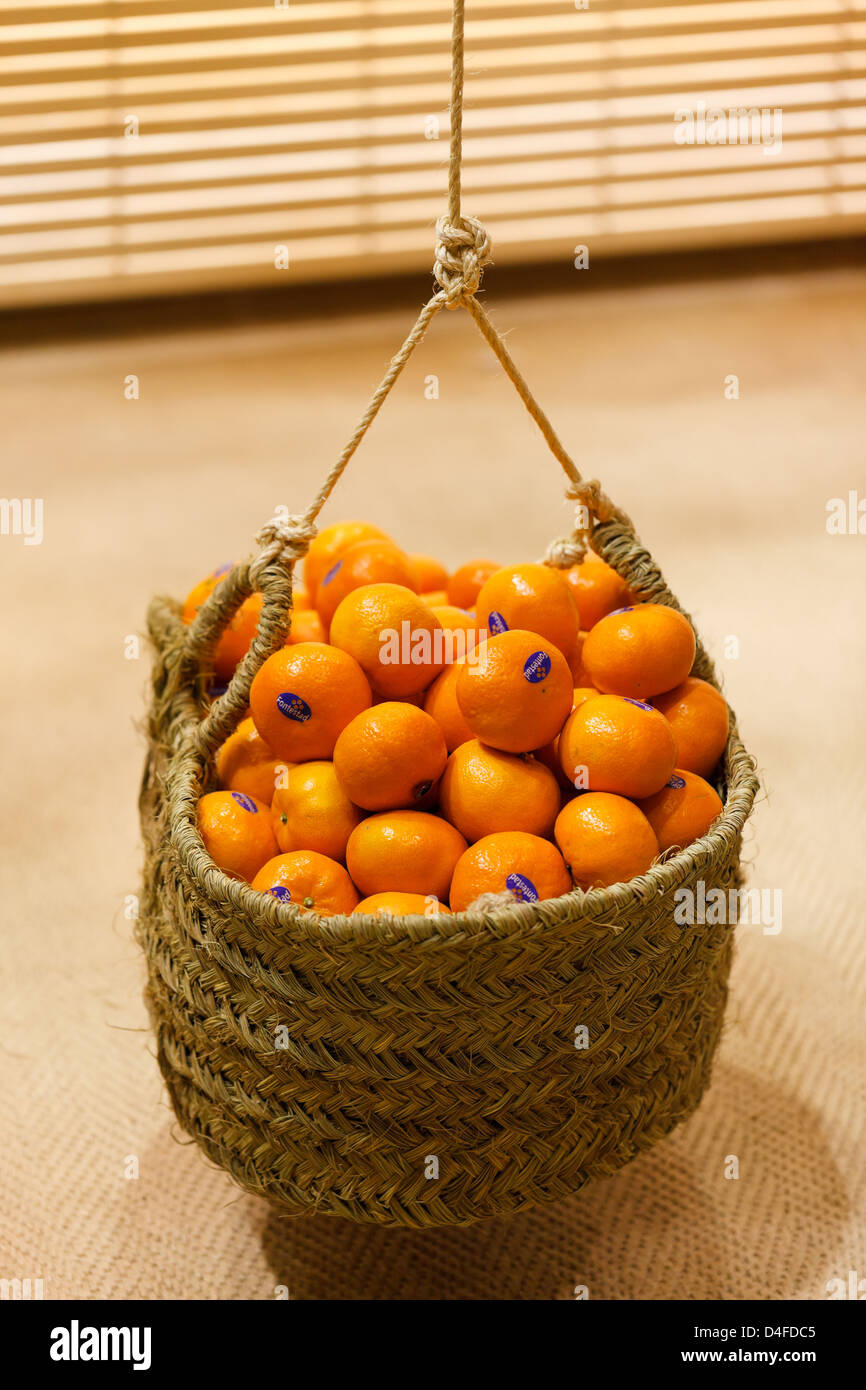 Berlin, Germany, mandarins at Fruit Logistica 2011 Stock Photo