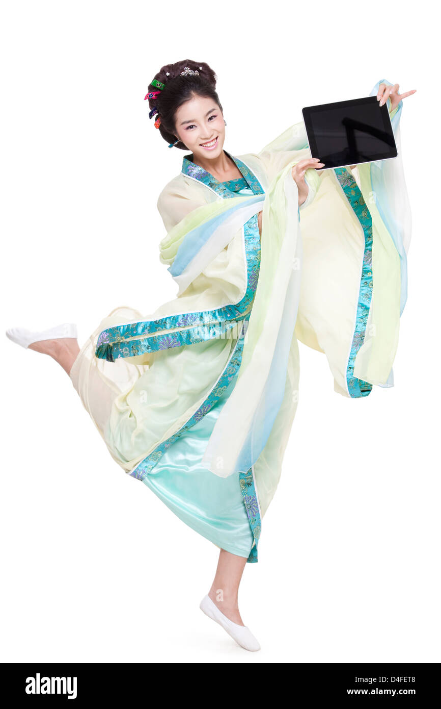 Chinese traditional costume cut out hi-res stock photography and images ...