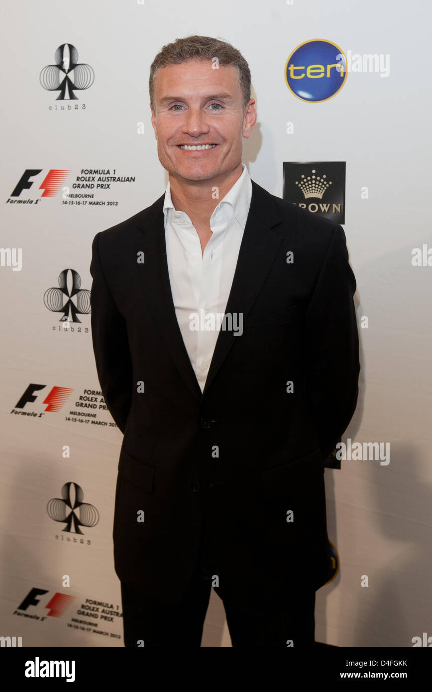 David Coulthard at the Club 23 Grand Prix Party, Melbourne. Stock Photo