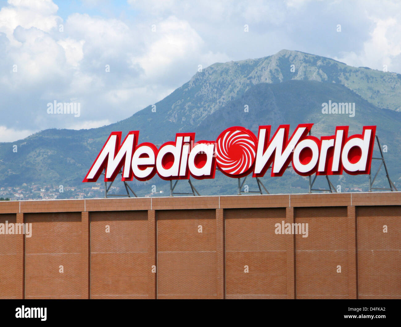 Gothenburg, Sweden - April 25 2020: Logo of Media Markt on a