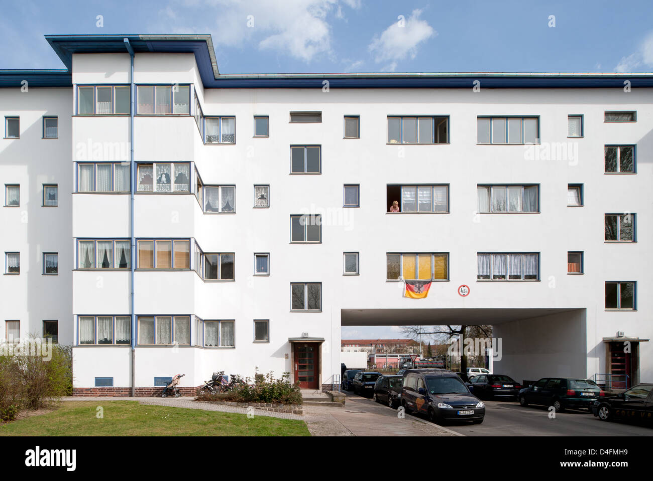 Berlin, Germany, residential buildings in the White City Stock Photo