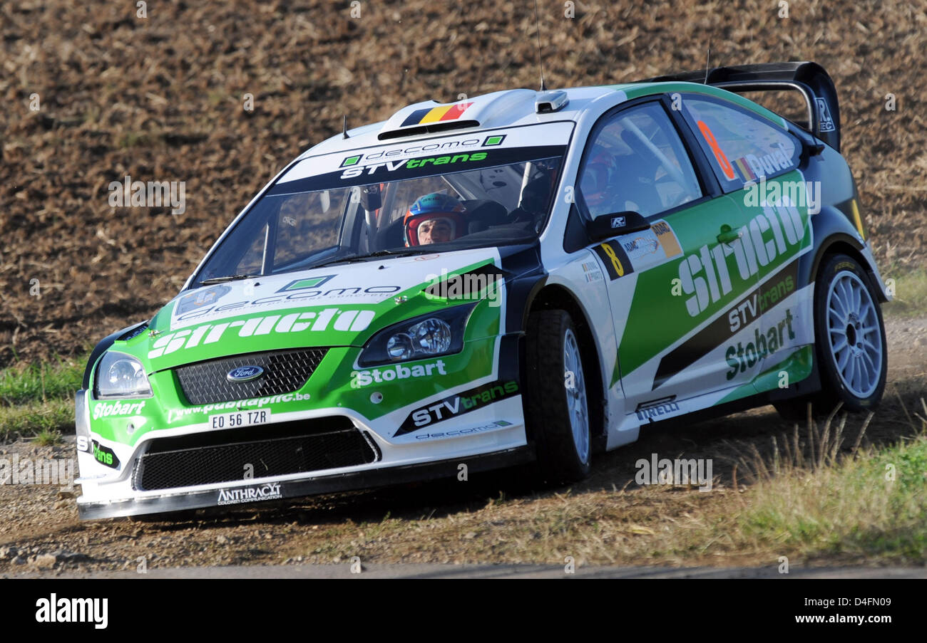 Belgian Francois Duval And His Co Pilot Patrick Pivato Seen In Action Stock Photo Alamy