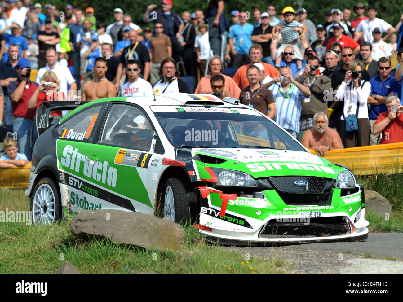 Belgian Francois Duval And His Co Pilot Patrick Pivato Seen In Action Stock Photo Alamy
