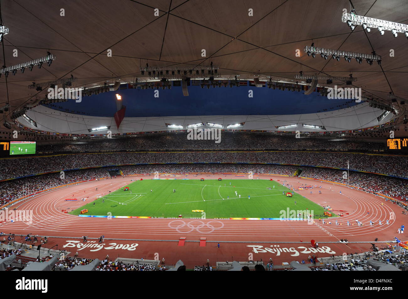 Althletes pictured during the track competition at the National Stadium