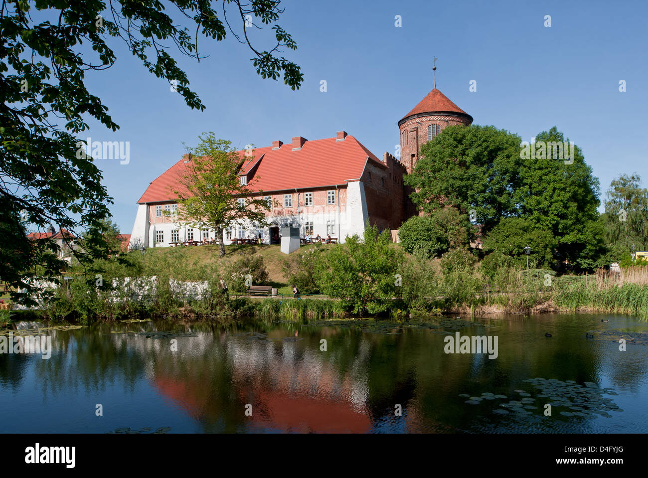 Neustadt-Glewe, Germany, the Old Castle Stock Photo