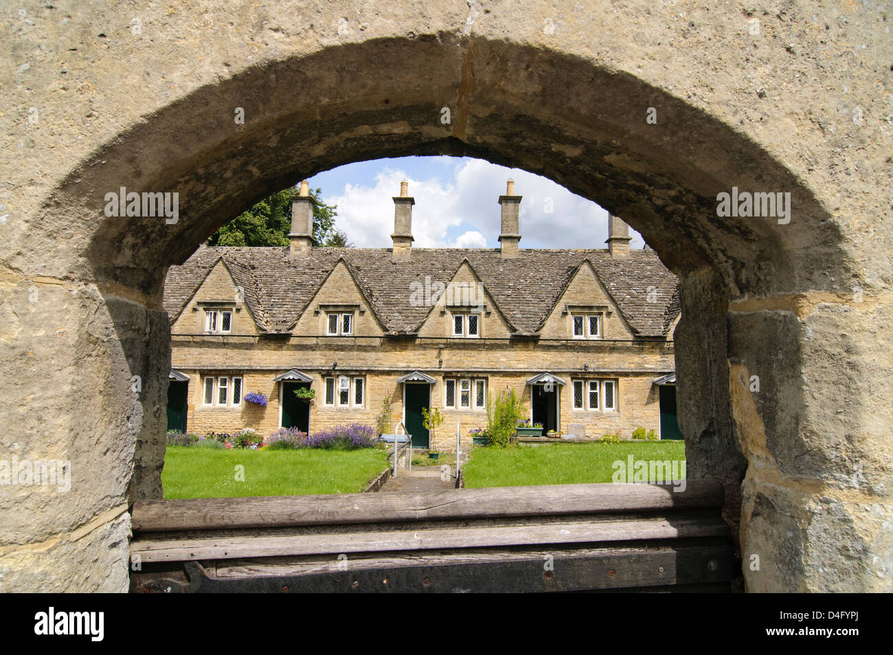 The gabled almshouses, in Church Street, (Chipping Norton, Cotswolds