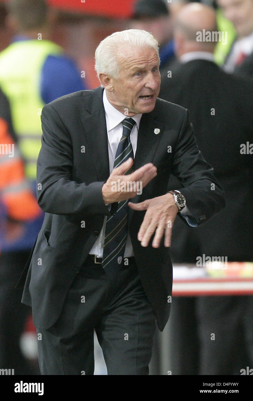 Italian coach of Irish national soccer team Giovanni Trapattoni is