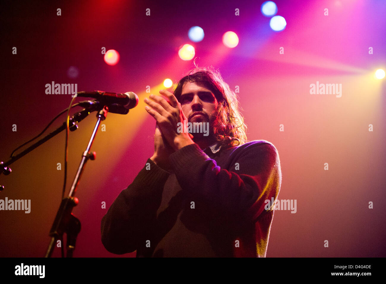 The Growl performing on March 6, 2013 at The Vic Theatre in Chicago. Credit: Max Herman / Stereogum.com Stock Photo