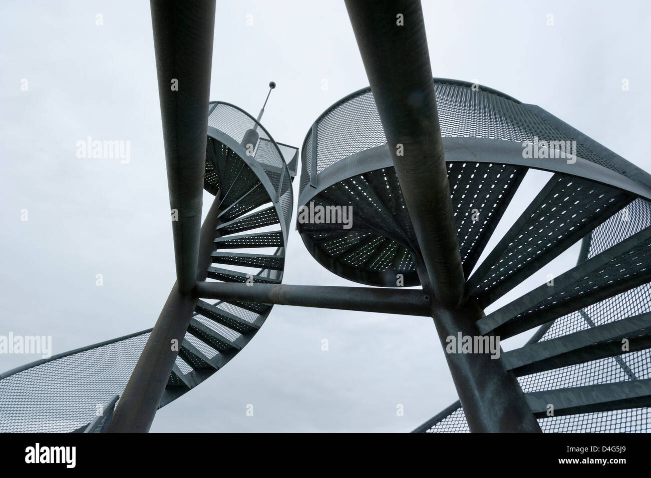 Stairs near Lelystad airport in Lelystad, Netherlands Stock Photo