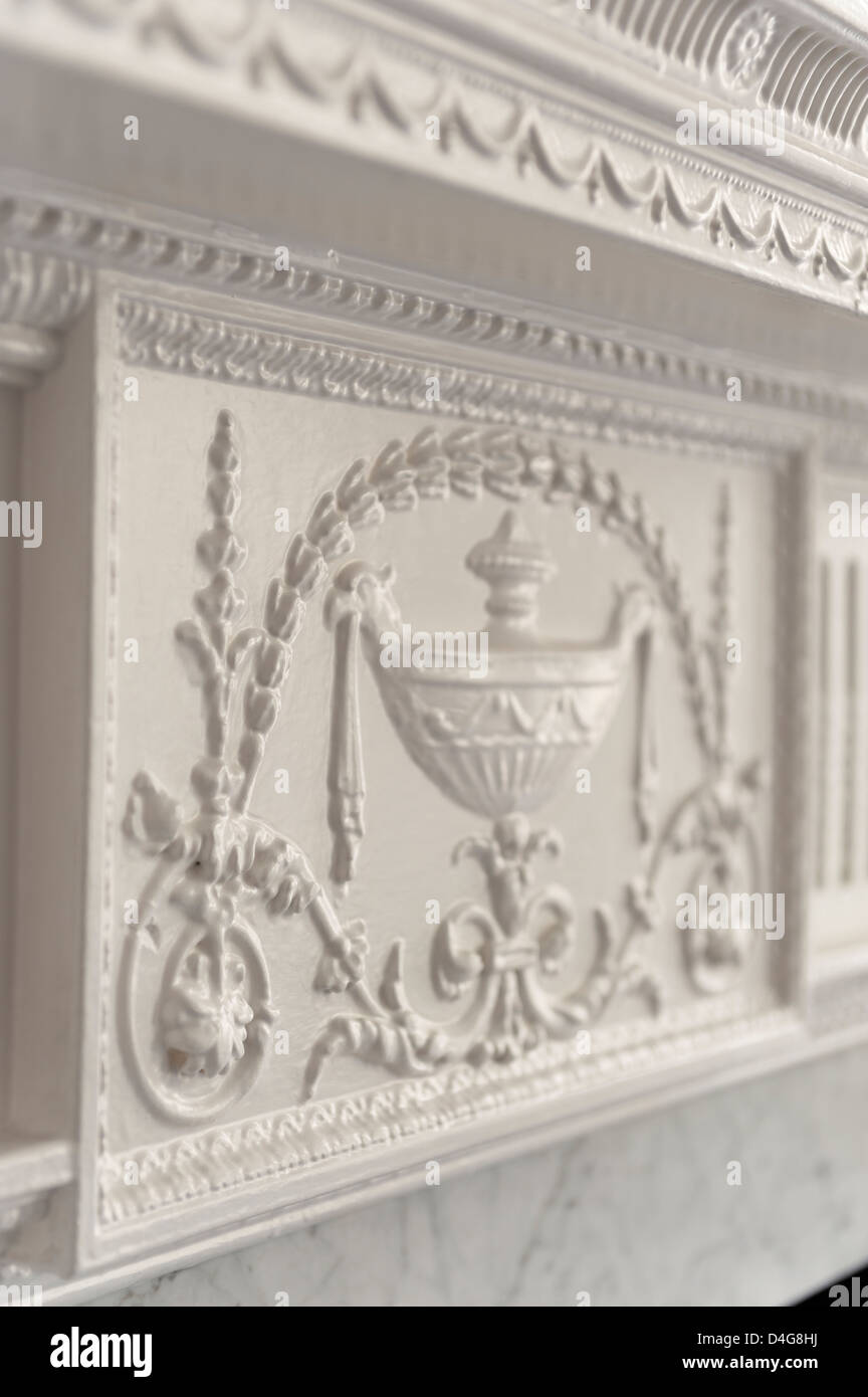 detail of stucco architectural decoration Stock Photo