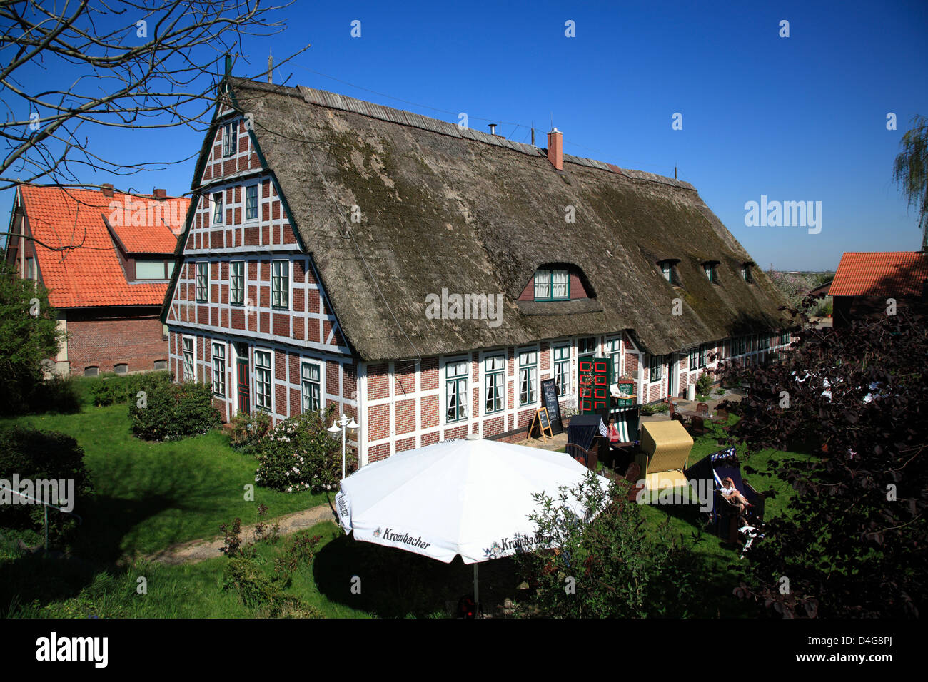 Altes Land Jork Dammanns Restaurant Thatched Half Timbered