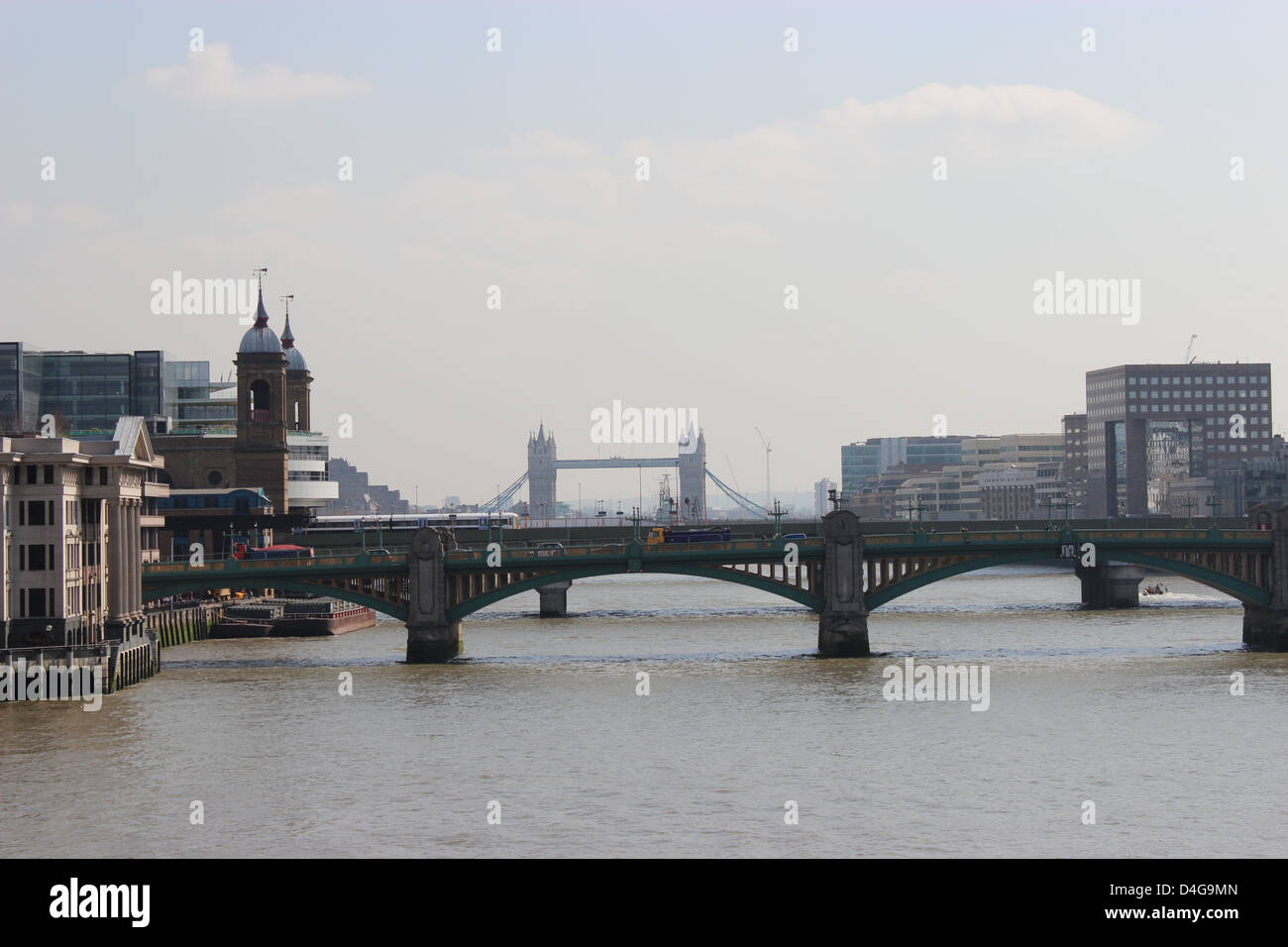 Southwark Bridge London Stock Photo