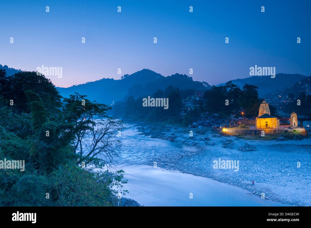 River Beas, Mandi(old name Mandav Nagar) also known as Sahor (Tibetan: Zahor), Mandi district, Himachal Pradesh, India, Asia. Stock Photo